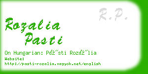 rozalia pasti business card